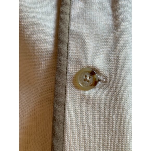 Lauren Ralph Lauren Beige Knit Jacket Size S - Picture 3 of 5
